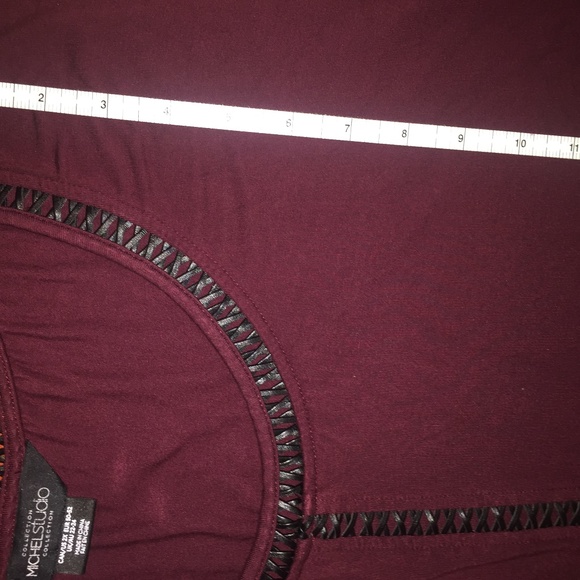 Michelstudio Women's Shirt, Bordeaux red, size 2X - Picture 8 of 8
